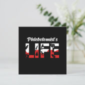 Flebotomist Life Phlebotomie Syrische bloedschil Kaart (Staand voorkant)