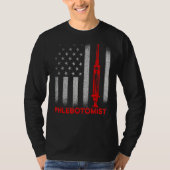 Flebotomist Naaldvlag Flebotomie Technicus 1 T-shirt (Voorkant)