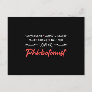 Flebotomist Phlebotomie Doctor Nurse Gift Briefkaart