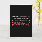 Flebotomist Phlebotomie Doctor Nurse Gift Kaart (Gele Bloem)