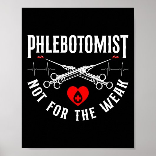 Flebotomist Phlebotomie Flebotomist Niet voor Poster (Voorkant)