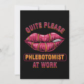 Flebotomist Phlebotomie Lips Blood Gi Kaart (Voorkant)