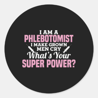 Flebotomist Phlebotomie Ronde Sticker