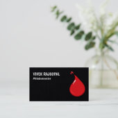 Flebotomist Premium Visitekaartje (Staand voorkant)