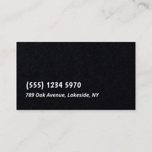 Flebotomist Premium Visitekaartje (Achterkant)