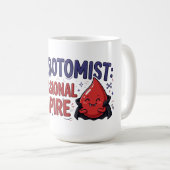 Flebotomist Professioneel Vampier Koffiemok (Voorkant rechts)