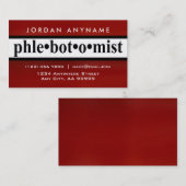 Flebotomist Red Stripe-Visitekaartje Visitekaartje (Voorkant / Achterkant)