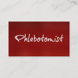 Flebotomist rood Visitekaartje