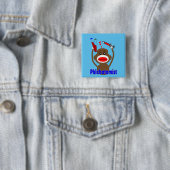 flebotomist sokaap vierkante button 5,1 cm (In situ)