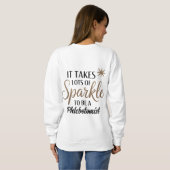 Flebotomist Sparkle Sweatshirt – Schattige cadeau (Achterkant volledig)