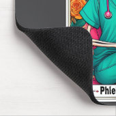 Flebotomist Tarotkaart Skelet Flebotomie Tech P Muismat (Hoek)