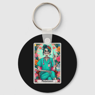 Flebotomist Tarotkaart Skelet Flebotomie Tech P Sleutelhanger