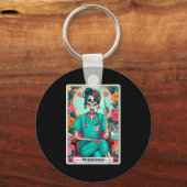 Flebotomist Tarotkaart Skelet Flebotomie Tech P Sleutelhanger (Voorkant)