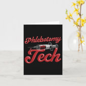 Flebotomist Tech Laborant Flebotomie Tech Kaart (Gele Bloem)