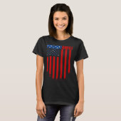 Flebotomist Vlag Naalden Flebotomie Technicus T-shirt (Voorkant volledig)
