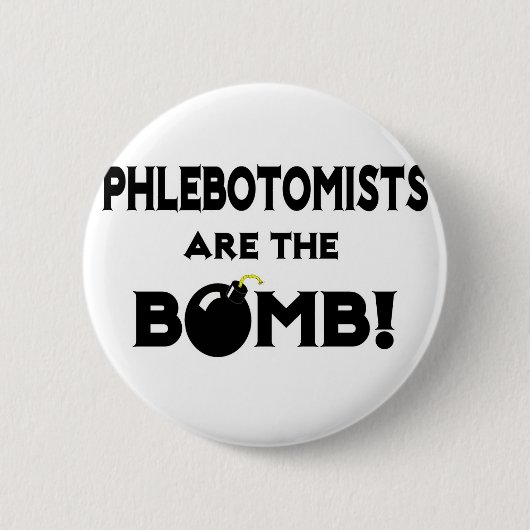 Flebotomisten zijn de bommel! ronde button 5,7 cm (Voorkant)