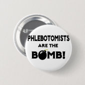 Flebotomisten zijn de bommel! ronde button 5,7 cm (Voorkant /achterkant)