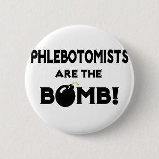 Flebotomisten zijn de bommel! ronde button 5,7 cm