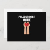 Flebotomistische modus Bloedflebotomie Spuit Gift Briefkaart (Voorkant / Achterkant)
