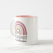 Flebotomistische waardering tweekleurige koffiemok (Voorkant links)