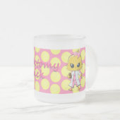 Flebotomy Chick Stippen, gevroren, glazen Mok (Voorkant rechts)