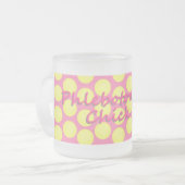 Flebotomy Chick Stippen, gevroren, glazen Mok (Voorkant links)