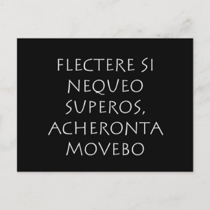 Flectere is nequeo superos Acheronta movebo Briefkaart