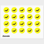 Fledermaus bat ronde sticker (Vel)