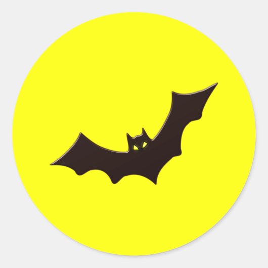 Fledermaus bat ronde sticker (Voorkant)