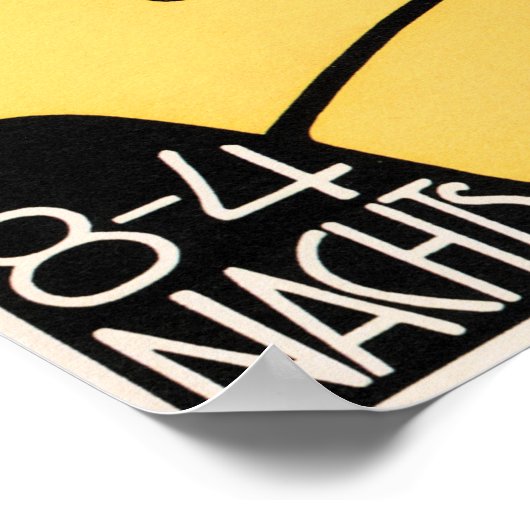 FLEDERMUS THEATER EN CABARET Art Deco Adverteren Poster (Hoek)