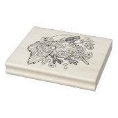 Fledgeling Raven met zakgeld Rubberstempel (Stempel)
