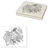 Fledgeling Raven met zakgeld Rubberstempel (Gestempeld)