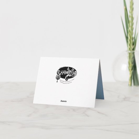 Fledgling met appelbloesems kaart (Achterkant)