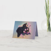 Fledgling met appelbloesems kaart (Voorkant)