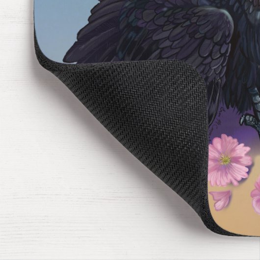 Fledgling met appelbloesems muismat (Hoek)