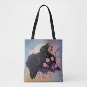 Fledgling met appelbloesems tote bag (Voorkant)