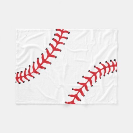 Fleece Baseball Baby Blanket (Voorkant (Horizontaal))