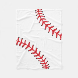 Fleece Baseball Baby Blanket Deken