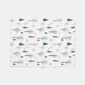 Fleece Blanket 76,2cmx101,6cm - Christmas Pattern (Voorkant (Horizontaal))