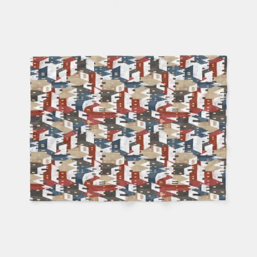 Fleece Blanket 76,2cmx101,6cm - Christmas Pattern (Voorkant (Horizontaal))