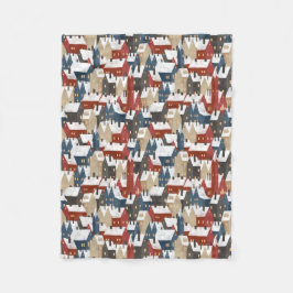 Fleece Blanket 76,2cmx101,6cm - Christmas Pattern Deken