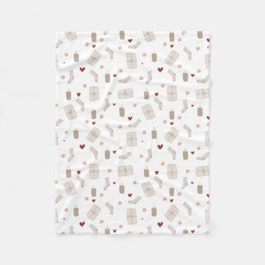 Fleece Blanket 76,2cmx101,6cm - Christmas Pattern Deken (Voorkant)