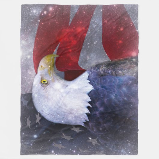 Fleece Blanket/American Bald Eagle (Voorkant)