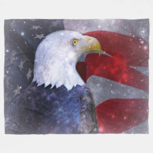 Fleece Blanket/American Bald Eagle Deken