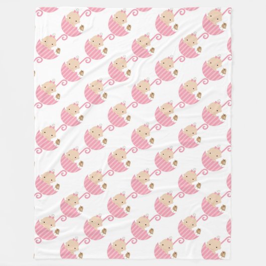 Fleece Blanket/Baby Girl Deken (Voorkant)