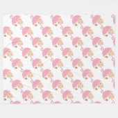 Fleece Blanket/Baby Girl Deken (Voorkant (Horizontaal))