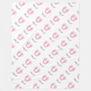 Fleece Blanket/Baby Girl Deken