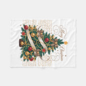 Fleece Blanket-Baby Merry Christmas Fleece Blanket (Voorkant (Horizontaal))