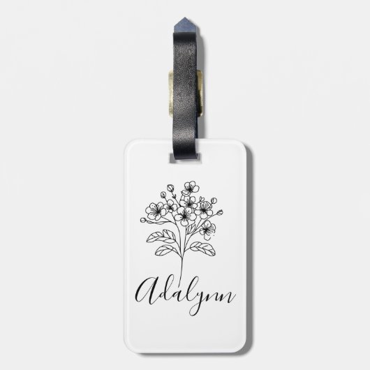 Fleece Blanket Bagagelabel (Achterkant verticaal)