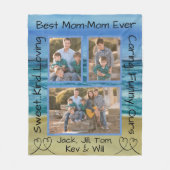 Fleece Blanket "Beach Please" Photo Blanket (Voorkant)